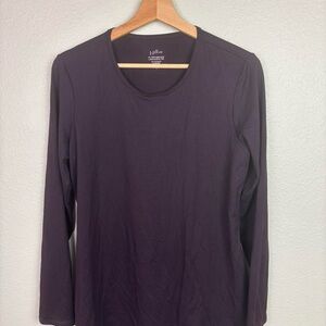 J. Jill Rich Plum Long Sleeve Top